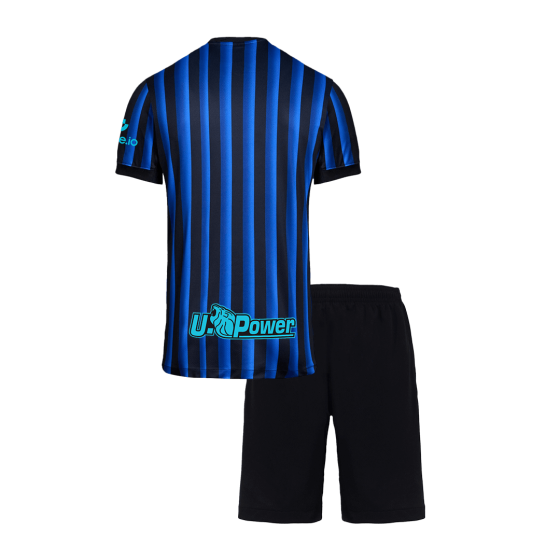 Inter Milan Home Soccer Jersey Kit 2025_26 Kids(Jersey+Shorts)
