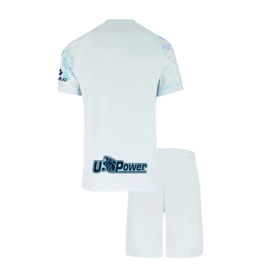 Kid's Inter Milan Away Soccer Jersey Kit(Jersey+Shorts) 2025_26 White