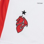 儿童AC米兰客场足球球衣套装（球衣+短裤）25_26白色