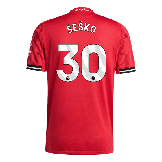 ŠEŠKO #30  Manchester United Home Soccer Jersey 2025_26 Red