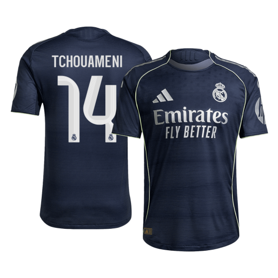 TCHOUAMENI #14 Real Madrid Away Soccer Jersey 2025_26 Navy