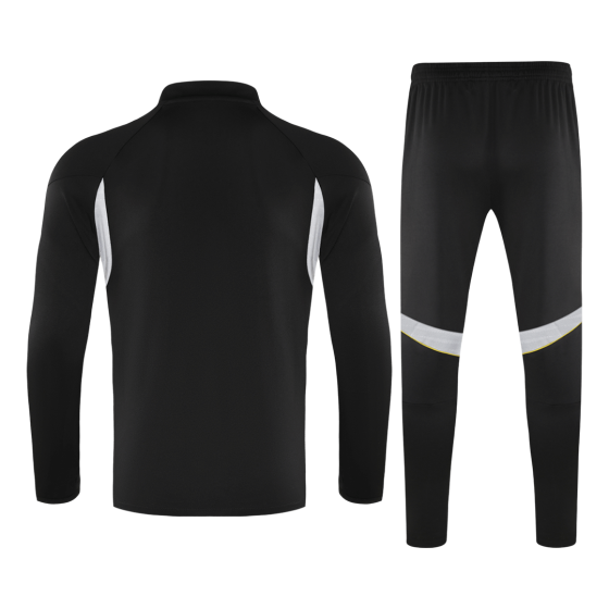 Kid's Real Madrid Zipper Sweatshirt Kit(Top+Pants) 25_26 Black