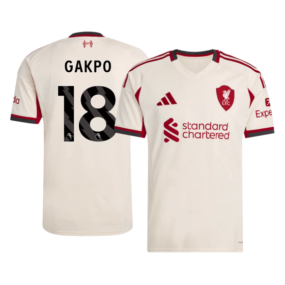 Liverpool GAKPO #18 Away Soccer Jersey 2025_26