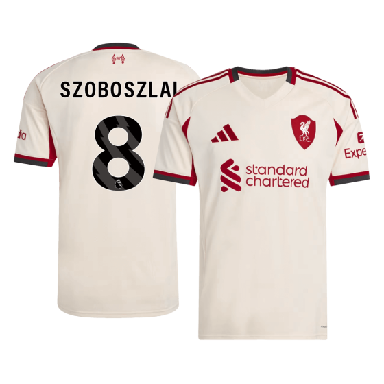Liverpool SZOBOSZLAI #8 Away Soccer Jersey 2025_26