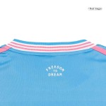 迈阿密国际足球第三客场球衣套装（球衣+短裤）2025蓝色