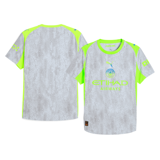 曼彻斯特城第三场客场足球赛25_26灰色泽西