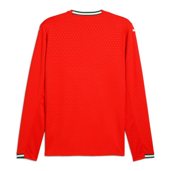 Portugal National Team Fan Edition Long-Sleeve Home Jersey for the 2025-26 Season