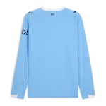 Manchester City 2025-26 Season Fan Edition Long-Sleeve Home Jersey