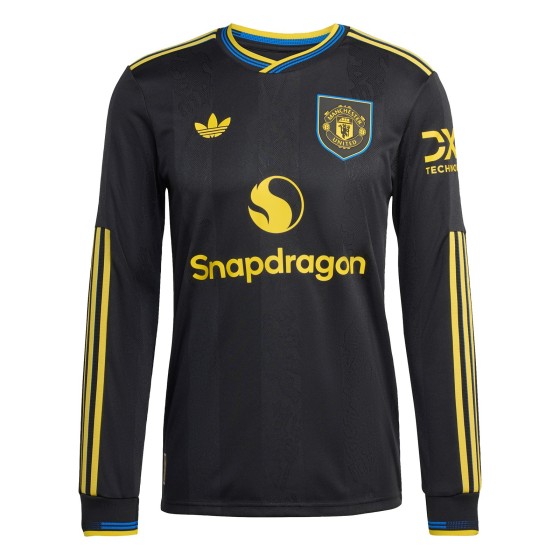 Manchester United 2025-26 Season Player Edition Long-Sleeve Second Away Jersey
