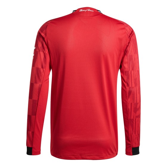 Manchester United 2025-26 Season Player Edition Long-Sleeve Home Jersey