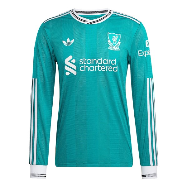 Liverpool Player Edition Long-Sleeve Second Away Jersey for the 2025-26 Season