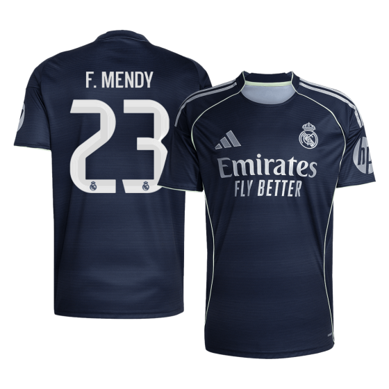 Real Madrid F.MENDY #23 Away Soccer Jersey 2025_26